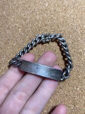 WW2 US Marine Corps Pacific/China Marine Chinese Silver Bracelet picture