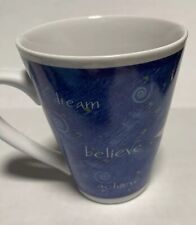Mary Kay Coffee Mug Celestial Blue Dream Believe Achieve With Stars picture