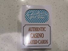 Tropicana TEAL Casino Las Vegas Deck of Playing Cards + FREE LV Poker Chip picture