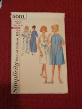 Vintage 1963 Simplicity Sewing Pattern 5001, size 14-16, nightie, robe, 2... picture