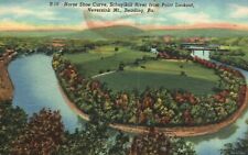 Vintage Postcard Horse Shoe Curve Schuylkill River Neversink Mt. Reading Penn PA picture