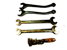 Collection of five vintage/antique wrenches, two Ford picture