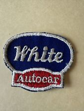 Vintage White Autocar Trucks Dealer Service Parts Uniform Hat Patch picture