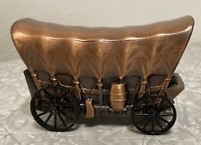 Vintage Covered Wagon Piggy Bank - 5”x3”x4” Metal - Banthrico Inc. 1974 picture