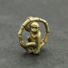 Pure Brass Figurine monkey  Statue House Decoration Animal Figurines keychain picture