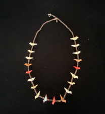 Old Zuni Native American Fetish Necklace-Shell And Heishi picture