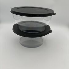 2 New Tupperware Clearly Elegant® Bowls W/Seals Set 1.3 L picture