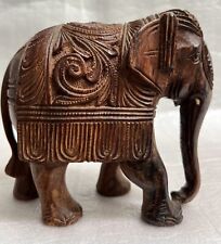 African Hand Carved Solid Hardwood Elephant Highly Detailed 6