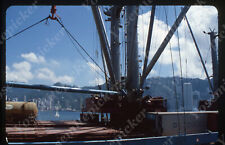 Sl85 Original Slide 1970's  Hong Kong victoria harbor maersk ship 679a picture