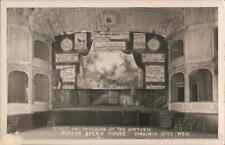 RPPC Virginia City,NV Stage and Interior of the Historic Pipers Opera House picture