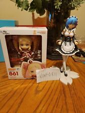 Anime Figure Lot RE:Zero Beatrice Nendoroid and Rem Curtsy Figure picture