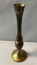 Vintage Brass Bud Vase Candle Holder Copper Art MCM picture