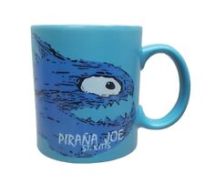 Pirana Joe Blue St. Kitts Piranha Coffee Tea Mug Cup 8 oz Ceramic Souvenir  picture