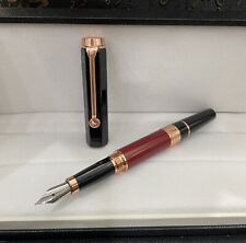 Luxury New Great Writers Series Red+Rose Gold Color 0.7mm Fountain Pen picture