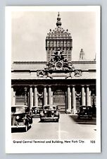 New York City NY, RPPC, Grand Central Terminal Souvenir Vintage Postcard picture