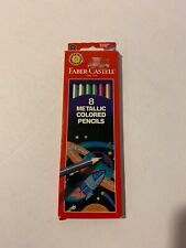 Vintage Faber Castel 8 pack Metallic Colored Pencils NOS picture