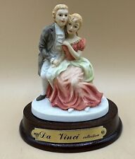 Vintage Satis-5 Da Vinci Collection Man And Lady Resin Small Figurine Sculpture picture