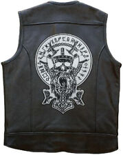 Odin Large Large Back Embroidered Patch for Vest, Iron-on, Sew on picture