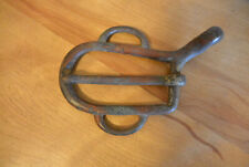 Antique Hand Forged Iron Horse Harness Belt Buckle Very Large 6