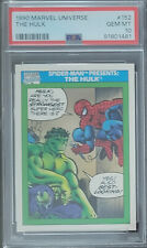 1990 Impel Marvel Universe Series 1 #152 Spider-Man Ft. The Hulk PSA 10 Gem Mint picture
