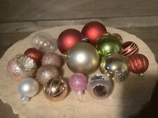 LOT OF 17 ASSORTED ORNAMENTS HOLIDAY TREE MULTICOLOR AND ASSORTED SIZES  picture