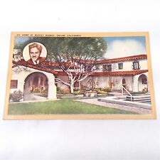 Encino California -Mickey Rooney Home- Hollywood Movie Star Postcard 1930-45 picture