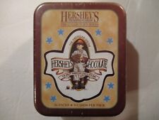 HERSHEY'S CHOCOLATE TRADING CARDS in unopened tin box young baseball player picture