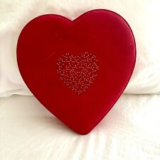❤️Vintage Rare GODIVA Suede Red Heart for Wedding, Bridal Shower, Valentines Day picture