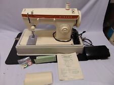 1979 Singer Zig Zag Sewing Machine Model #247 w foot pedal manual works White picture