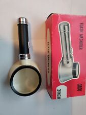 Vintage 1970s large Anco  Flashlight Magnifying Glass Japan No Batteries  picture