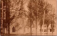 Methodist Church and Parsonage Hobart New York Postcard picture