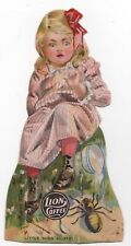 1900s Little Miss Muffet Die Cut Paper Toy Lion COFFEE K32 Stand Up Card picture