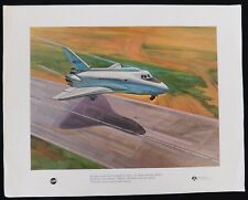Nasa/Rockwell Space Shuttle Landing 11x14 Lithograph picture