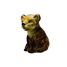 Ceramic Miniature Mini Baby Lion Cub Kitten Animal Figure Figurine 1 1/2