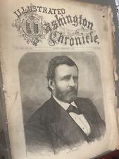 Antique Newspaper February 7, 1875 Ulysses S.  Grant Washington Chronicle Enact picture