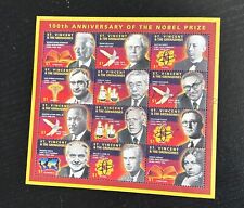 Henry Kissinger Original Signed 100th Anniversary of the Nobel Prize Stamp Sheet picture