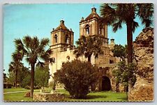 Postcard Texas San Antonio Mission Conception c1973 9V picture