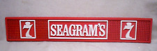 Vintage Seagram's 7 Crown Red Rubber Bar Rail Mat  - 20 1/2 x 3 1/2 picture