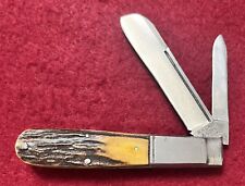 Vintage 1905-14 W. R. Case & Sons Stag One Arm Razor Knife 5205R picture