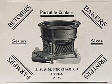 1897 AD(M19)~J.S. & M. PECKHAM CO. UTICA, NY. PORTABLE COOKERS FOR BUTCHERS picture