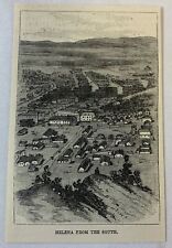 1885 magazine engraving ~ HELENA FROM THE SOUTH, Montana picture