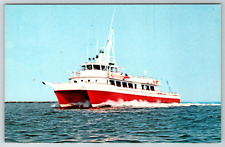 c1960s Miss Barnegat Light Catamaran Aluminum Boat Vintage Postcard picture