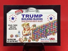 Donald Trump BUILDING BLOCKS 2017 Wacky Packages 50th Anniversary Crazy Politics picture