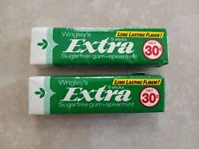 Vintage Wrigley's Extra Sugar Free Spearmint 5 Stick Pack, New X2 1990's picture