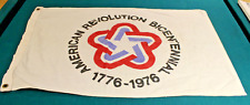 Vintage American Revolution Bicentennial 1776-1976 Flag Sz 34” x 21” picture