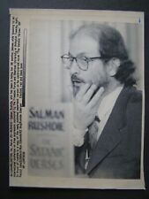 AP Wire Press Photo 1992 Salman Rushdie Author of The Satanic Verses #1 picture