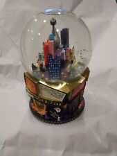 Bloomingdales Broadway Musical 2001 Snow Globe - Times Square w/ Twin Towers picture