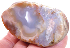 2.65 oz. Lake Superior Agate, Pretty Pastels, Bands, Plumes, Face Polished picture