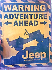 Jeep Metal Sign 12 1/2x16