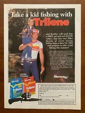 1984 Berkley Trilene XL Fishing Line Vintage Print Ad/Poster Outdoor Camping 80s picture